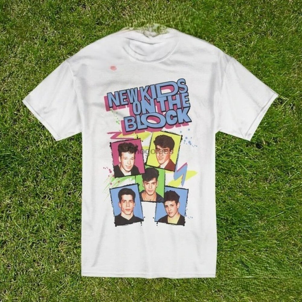 Gildan White Graphic Tee - New Kids on the Block